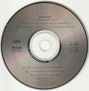 [Anita O'Day/I told ya I love ya,Now get out]CD