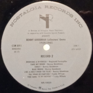 ��Benny Goodman collector's gems 1929-45��2����A��