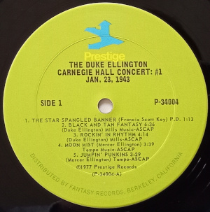 [The Duke Ellington Carnegie hall concerts January 1943]A��