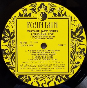 ��ODJB & Louisiana five�ɥ쥳���ɡ���٥�