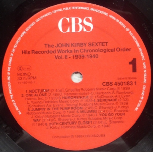 ��The John Kirby sextet Vol.2 1939��1940�ץ쥳����A��