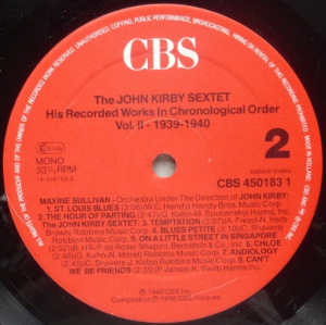 ��The John Kirby sextet Vol.2 1939��1940��B�̥�٥�